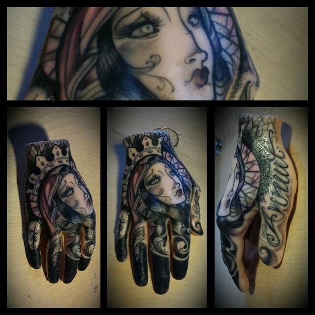 Virgin Mary. A pound of flesh by Dave Koenig TattooNOW