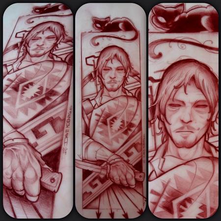 Tattoos - Walking dead tattoo - 91600