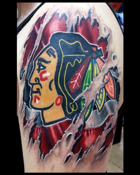 Top Most Badass Blackhawks Tattoos Chicago Sports News Sports