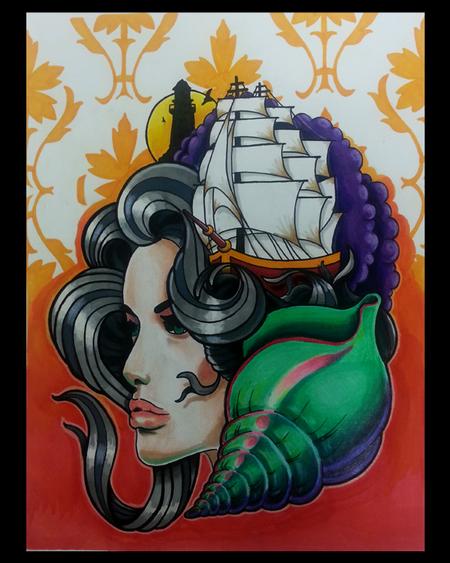 Tattoos - Lady of Sea - 82452