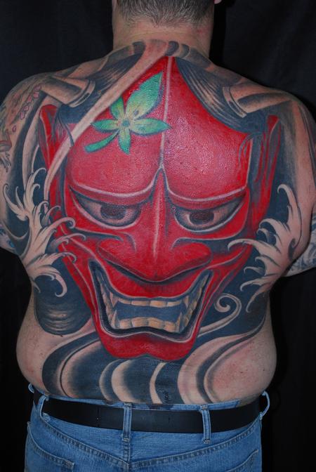 Mr Jones - Hannya Mask Back Piece