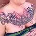 Tattoos - Dolphin Filigree Chest PIece - 75589