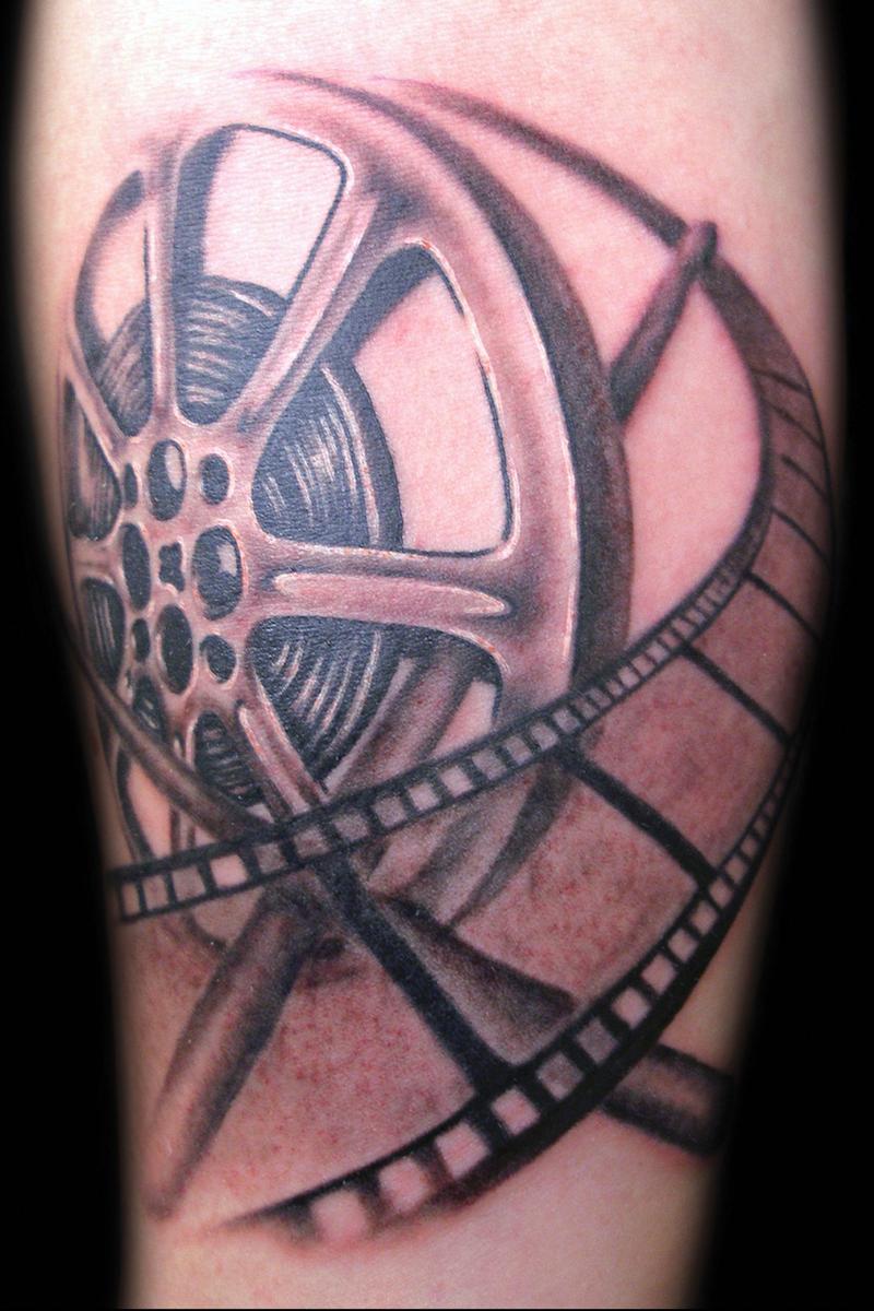 Film Reel / Movie Reel Temporary Tattoo