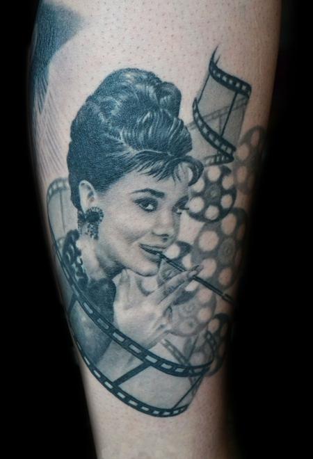 Audrey Hepburn Portrait Tattoos