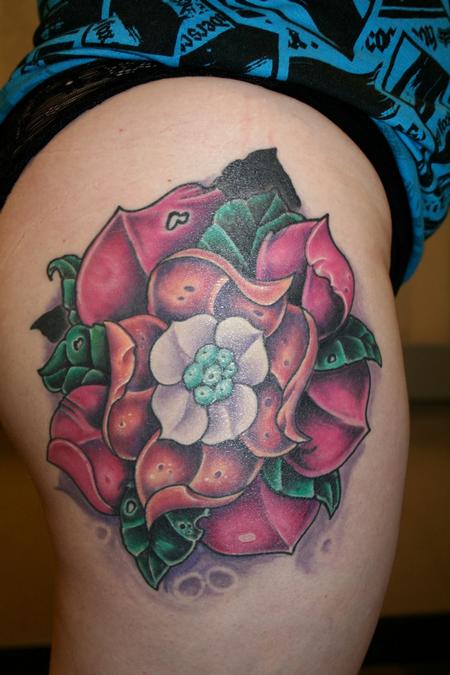 Dewey Smith - Custom Flower Tattoo