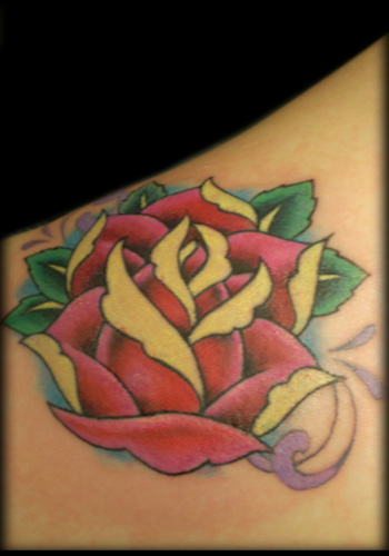 Tattoos Traditional Old School Traditional Rose 55