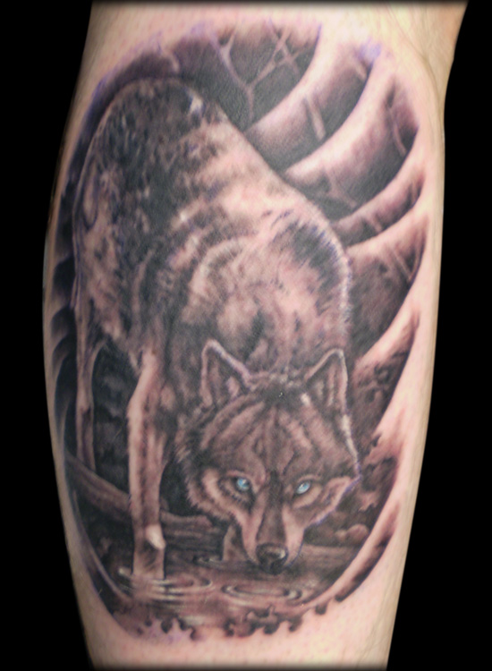 Black Wolf Tattoo