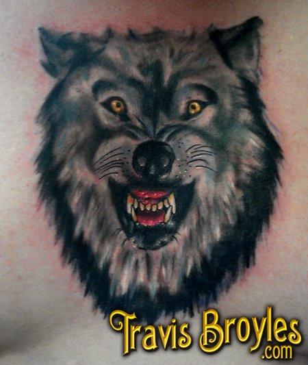 Tattoos Tattoos Body Part Chest Tattoos for Men Running with the wolf pack