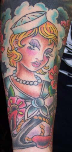 Sailor Pinup by Oliver Peck: TattooNOW