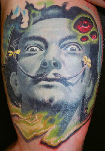 Tattoos - Dali Color Portrait  - 28787