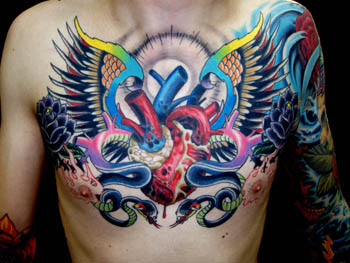 Tattoos - Neo-Trad Chesticles - 28606