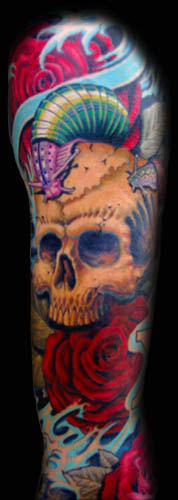 Tattoos - Skull & Snails Sleeve - 28885