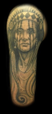 Tattoos - Indian portrait - 44511