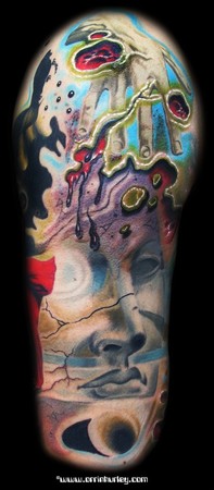 Tattoos - Dali Inspired Half Sleeve - 38550