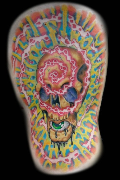 Tattoos - Energy Skull - 51444