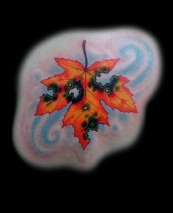 Tattoos - Decomposing Maple leaf - 46087