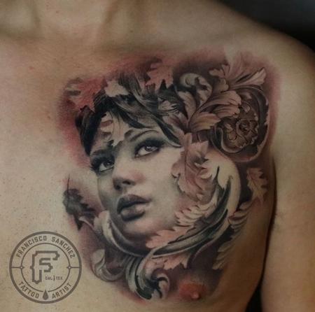 Francisco Sanchez - Pretty Lady Face Tattoo