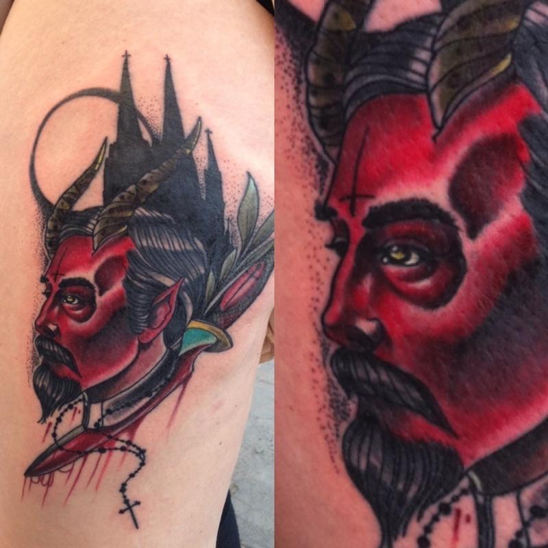 traditional devil tattoos