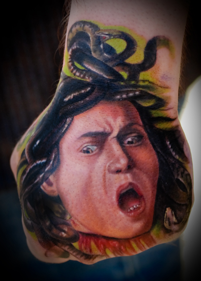 caravaggio s medusa by timothy b boor tattoonow caravaggio s medusa by timothy b boor tattoonow
