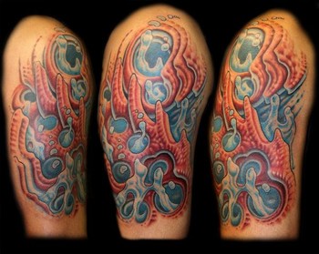 George Perham - Water Inspired Bio- Organic Tattoo