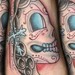 Tattoos - Sugar Skull Foot Tattoo - 36685