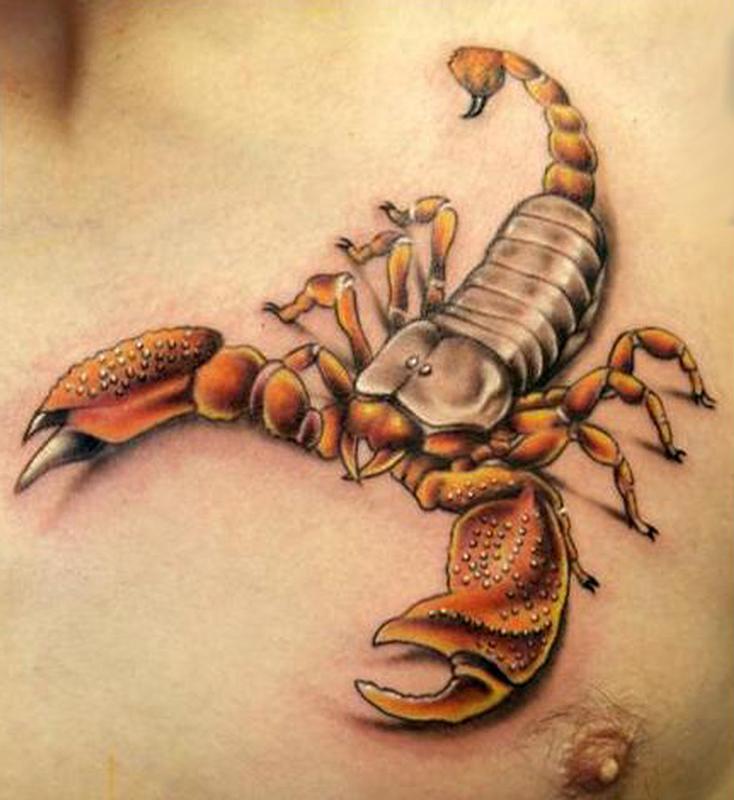 Realistic Scorpion Tattoo by Gido TattooNOW