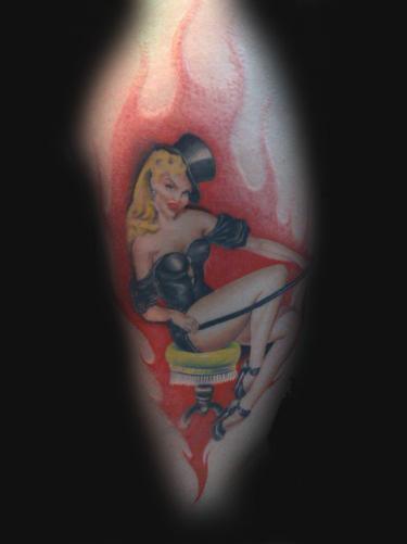 Visiting Artist - Christian Brito - Top Hat Pin Up Girl