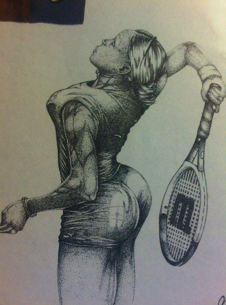 Dave Shabazz - Serena Williams portrait 