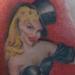 Tattoos - Top Hat Pin Up Girl - 56463