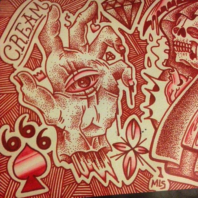 HCFL Tattoo Original Art Michael Lee Suarez untitled