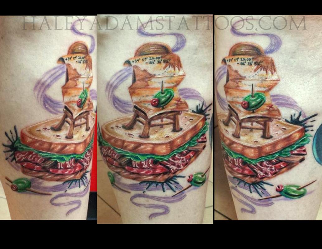 Haley Adams Tattoo Tattoos Color Chair Sandwich Right Out Of My Sketchbook