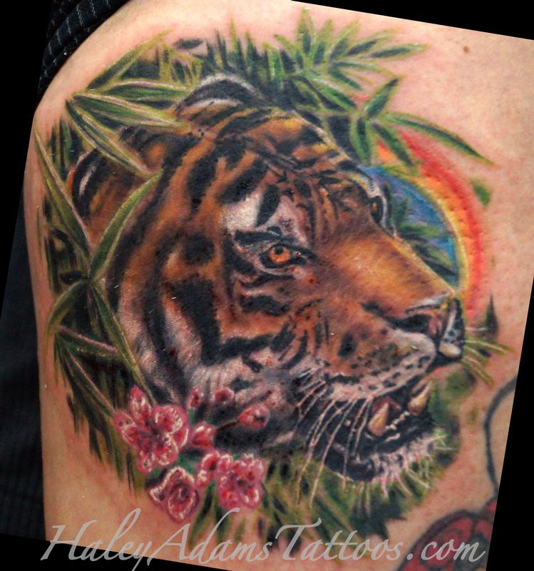 Haley Adams Tattoo : Tattoos : Animal : tiger realistic tattoo