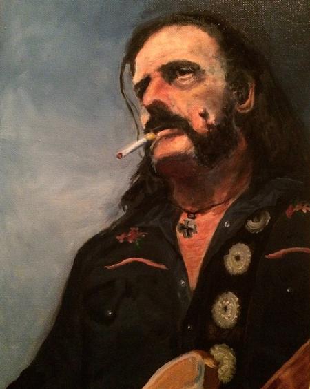 Tattoos - Lemmy from Motorhead oil painting work in progress - 112283