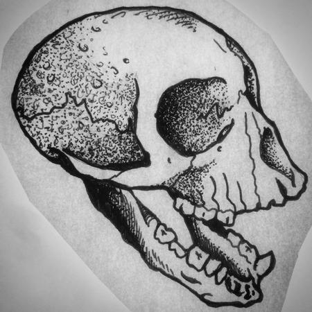 Tattoos - MONKEY SKULL - 114966