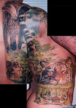 Tattoos - Jungle tiger tattoo - 26810