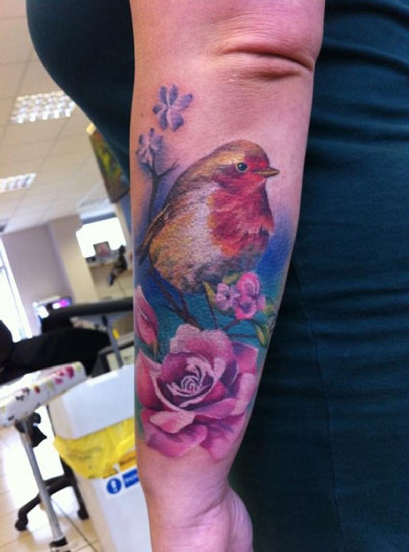 Realistic Bird Tattoo by Lianne Moule TattooNOW