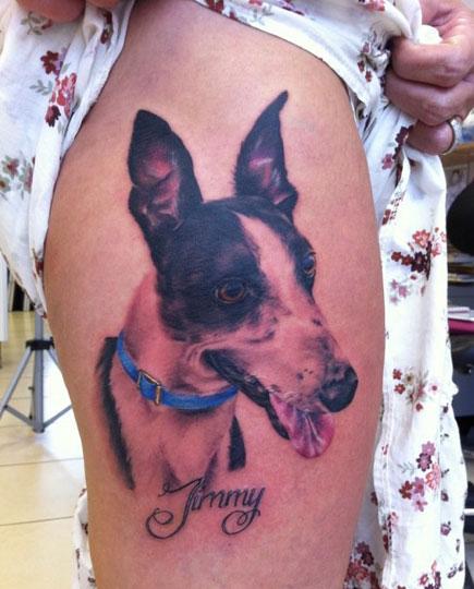 Lianne Moule - Dog Portrait Tattoo