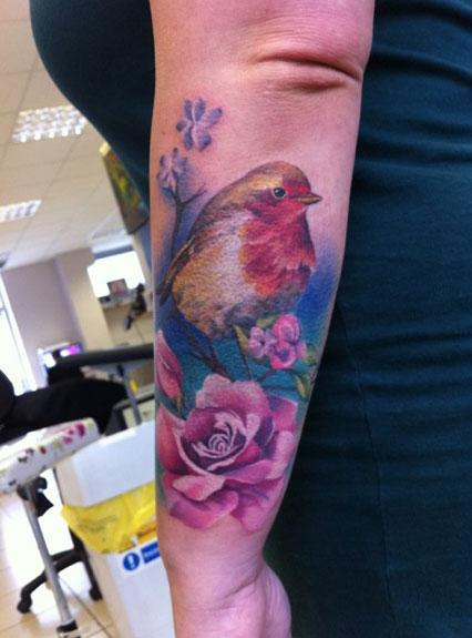 Tattoos - Realistic Bird Tattoo - 58580