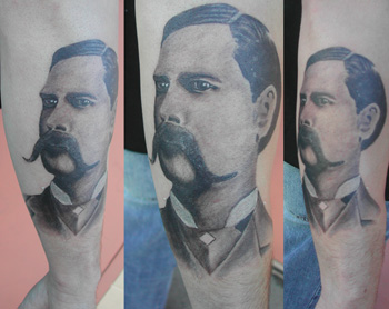 Tattoos - Wyatt Earp portrait - 18120