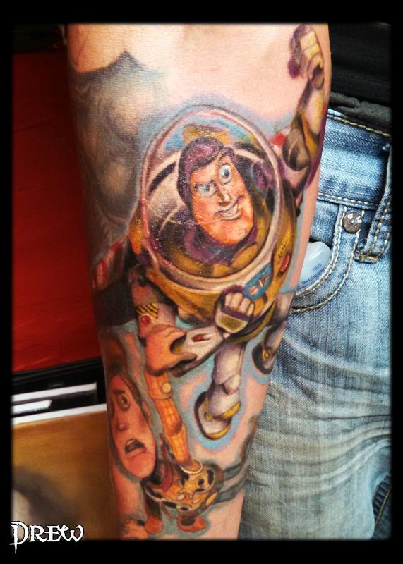 Buzz Lightyear by Drew Siciliano Tattoos