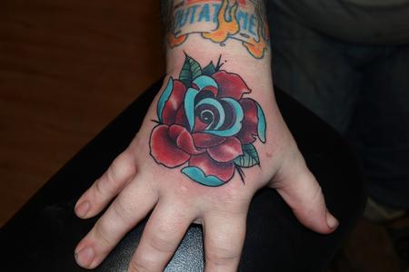 Tattoos - Hand Rose - 71642