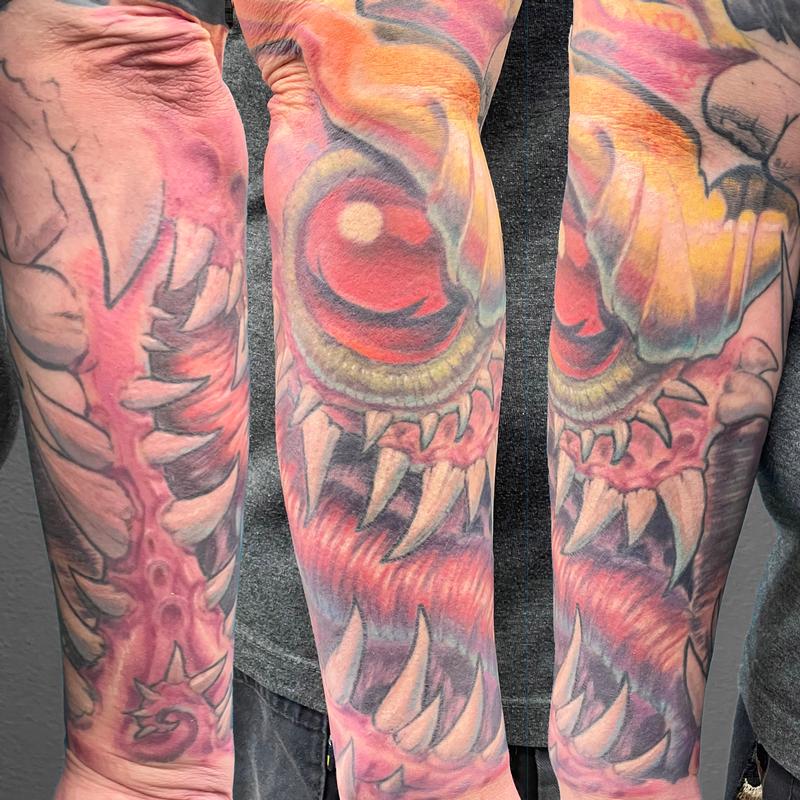 Sleeve Tattoo by James Wisdom TattooNOW