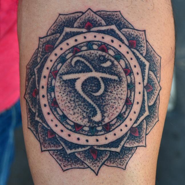 I was really stoked on his ideas and had a blast on this Mandala tattoo