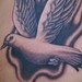 Tattoos - Black and Grey Dove - 37090