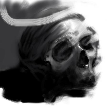 Tattoos - Washy Skull Digital Painting - 117213