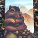 Indigenous Moutain Beaver 18x24 oil on canvas painting Art Design Thumbnail