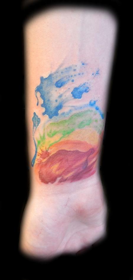 Tattoos - Custom Abstract Watercolor design - 93339