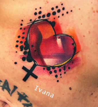 Ivana Tattoo Art - Female Gender Symbol & Heart