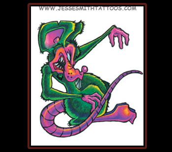 Tattoos - Psycho Rat - 31474