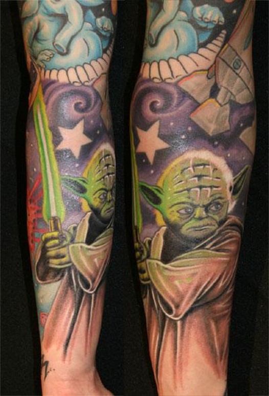 star wars yoda by Mikey Har: TattooNOW